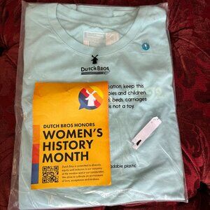 Blue Dutch Bros Shirt- S NEW